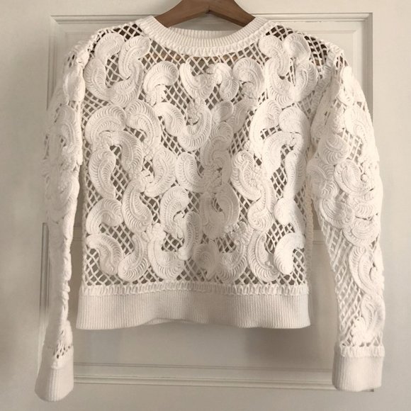 Club Monaco Sweaters - Club Monaco - Paisley Cropped Sweater - XS